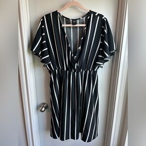 SHEIN striped plus size dress